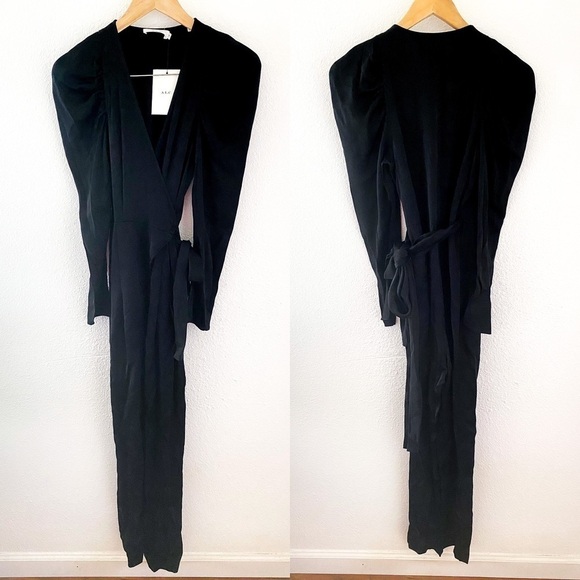 A.L.C. Christian Puff Sleeve Jumpsuit 0 - Picture 3 of 12